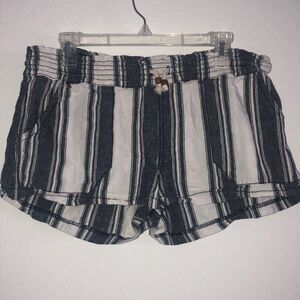 Kiss Penny XL shorts stripes linen / cotton